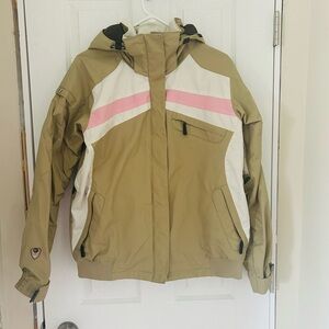 Columbia Tan Beige and Pink Coat